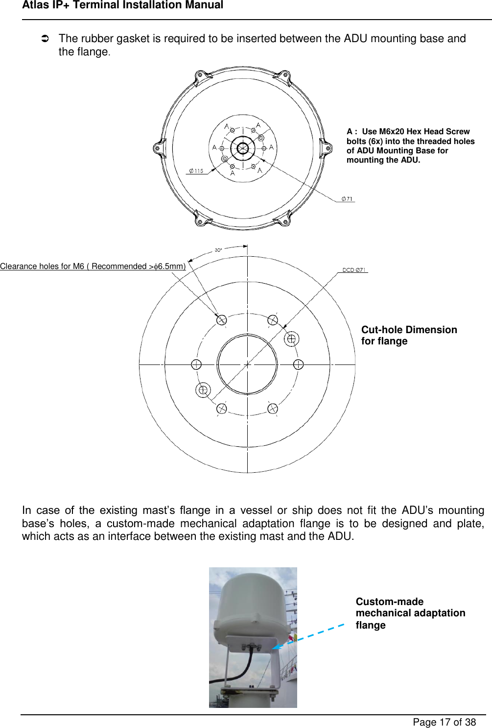 Page 17 of ADDVALUE INNOVATION AVIAIPPLUS Maritime Satellite Terminal User Manual FX 150 Installation Manual