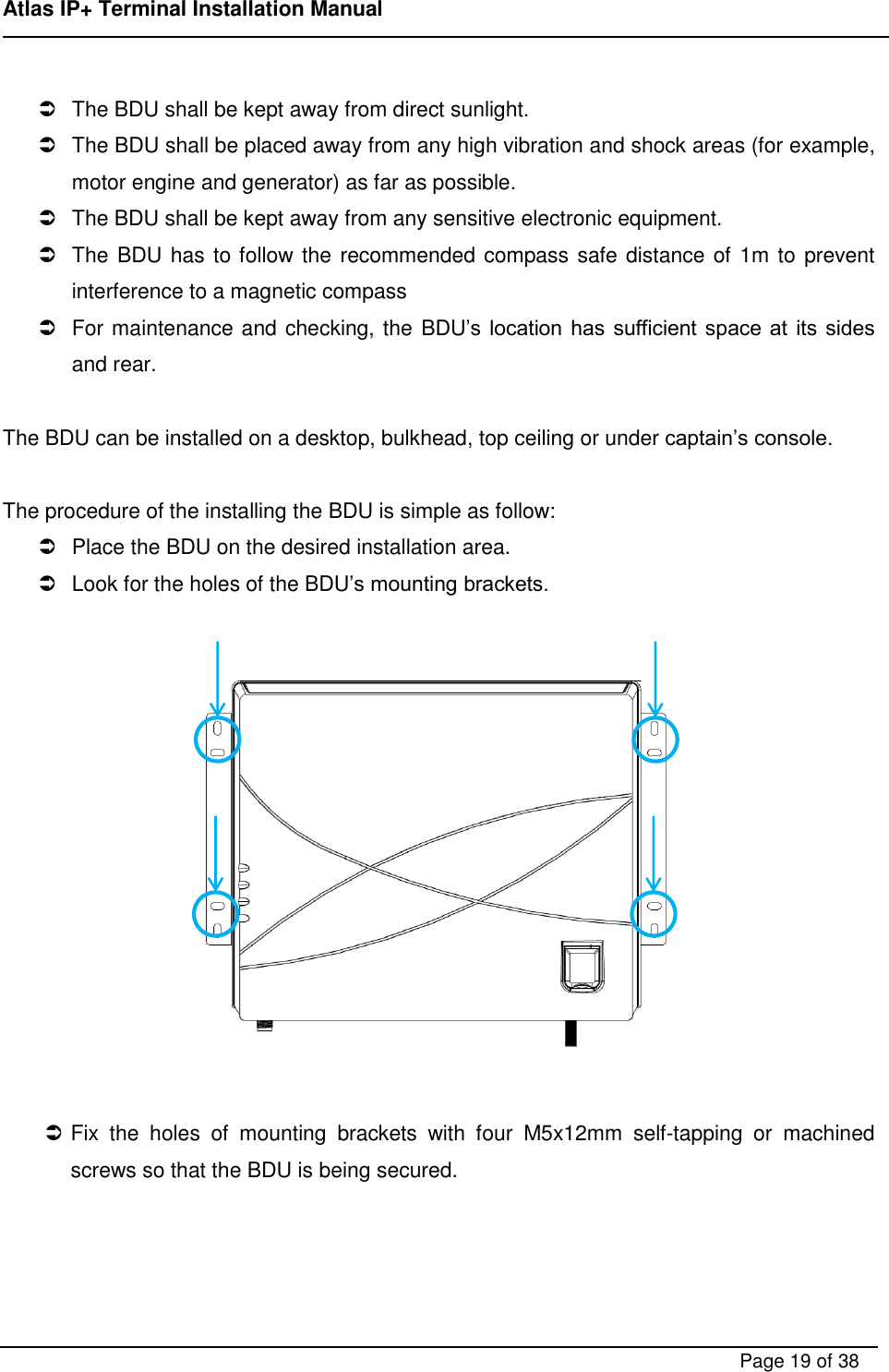 Page 19 of ADDVALUE INNOVATION AVIAIPPLUS Maritime Satellite Terminal User Manual FX 150 Installation Manual