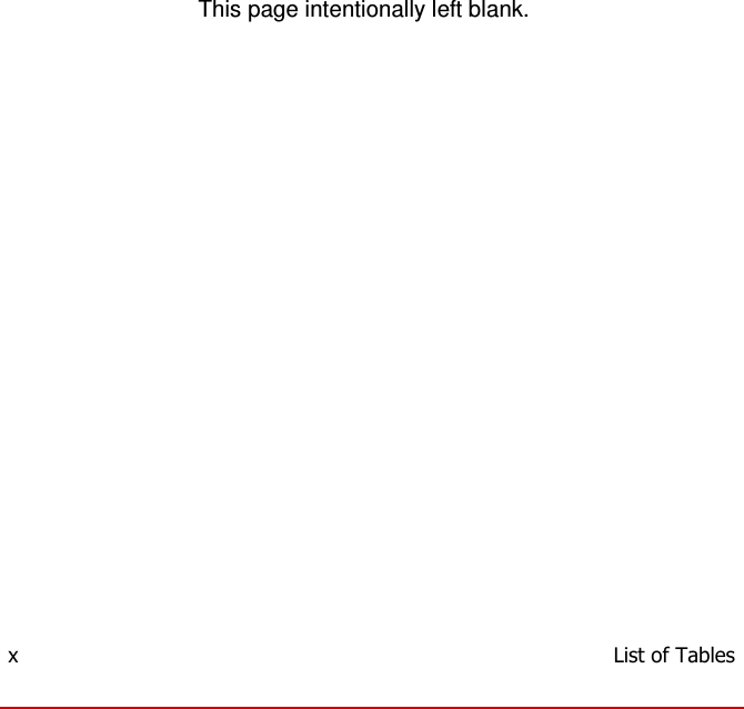                          This page intentionally left blank.                            x  List of Tables 