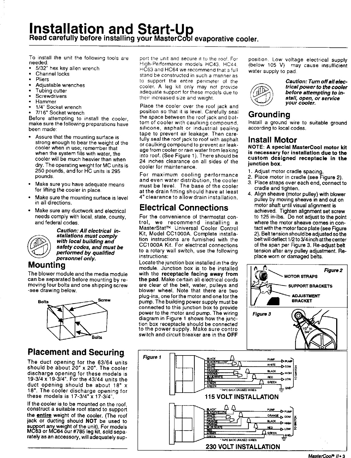 Page 3 of 8 - ADOBEAIR Evaporative Cooler Manual L0406099