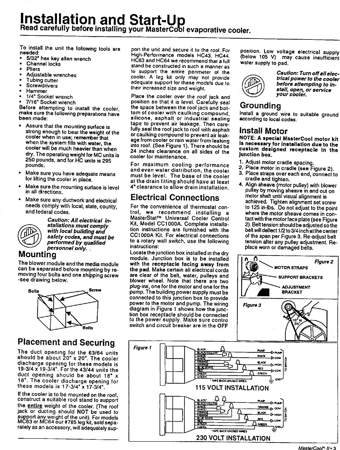 Page 3 of 8 - ADOBEAIR  Evaporative Cooler Manual L9070130
