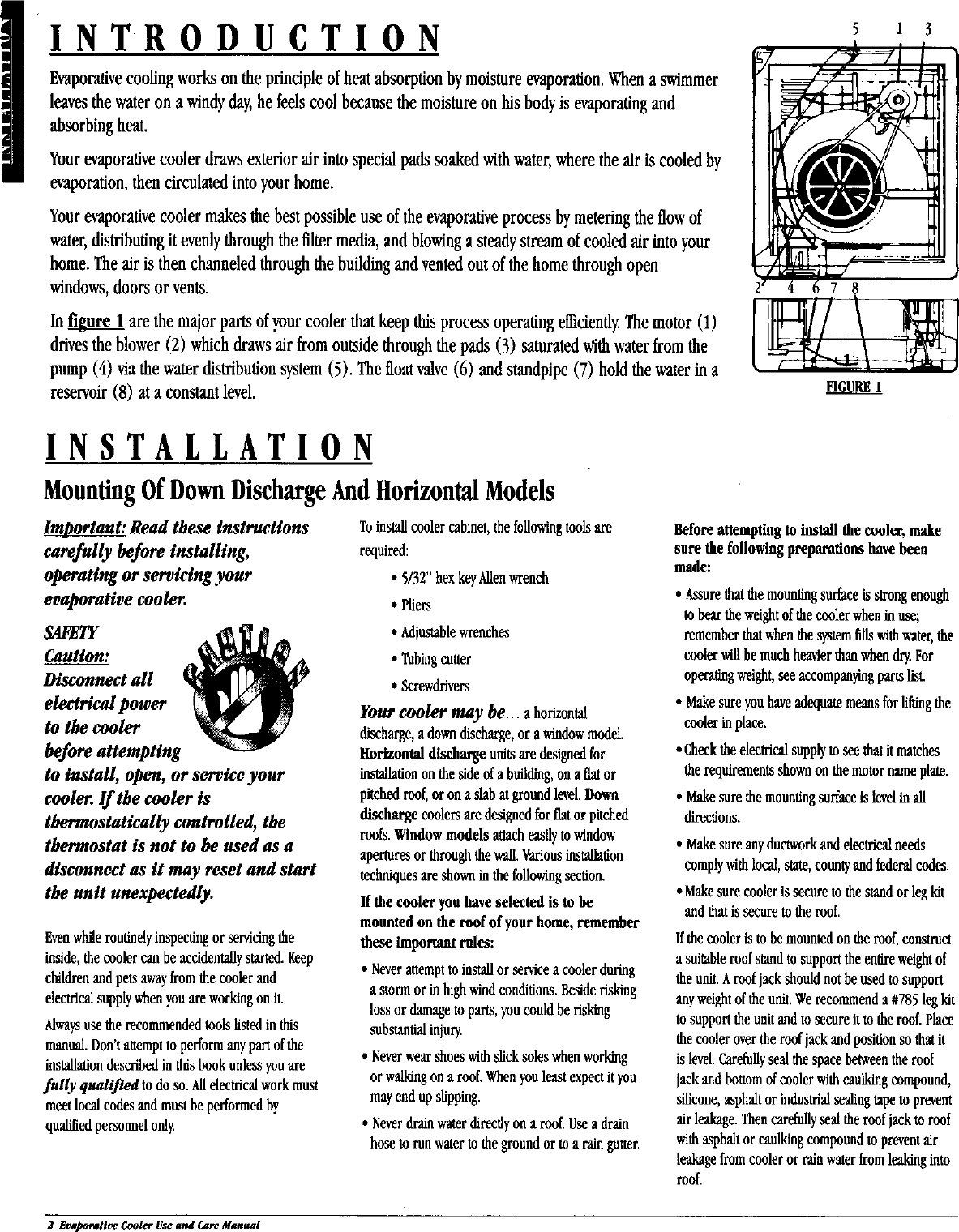 Page 2 of 8 - ADOBEAIR  Evaporative Cooler Manual L9070132