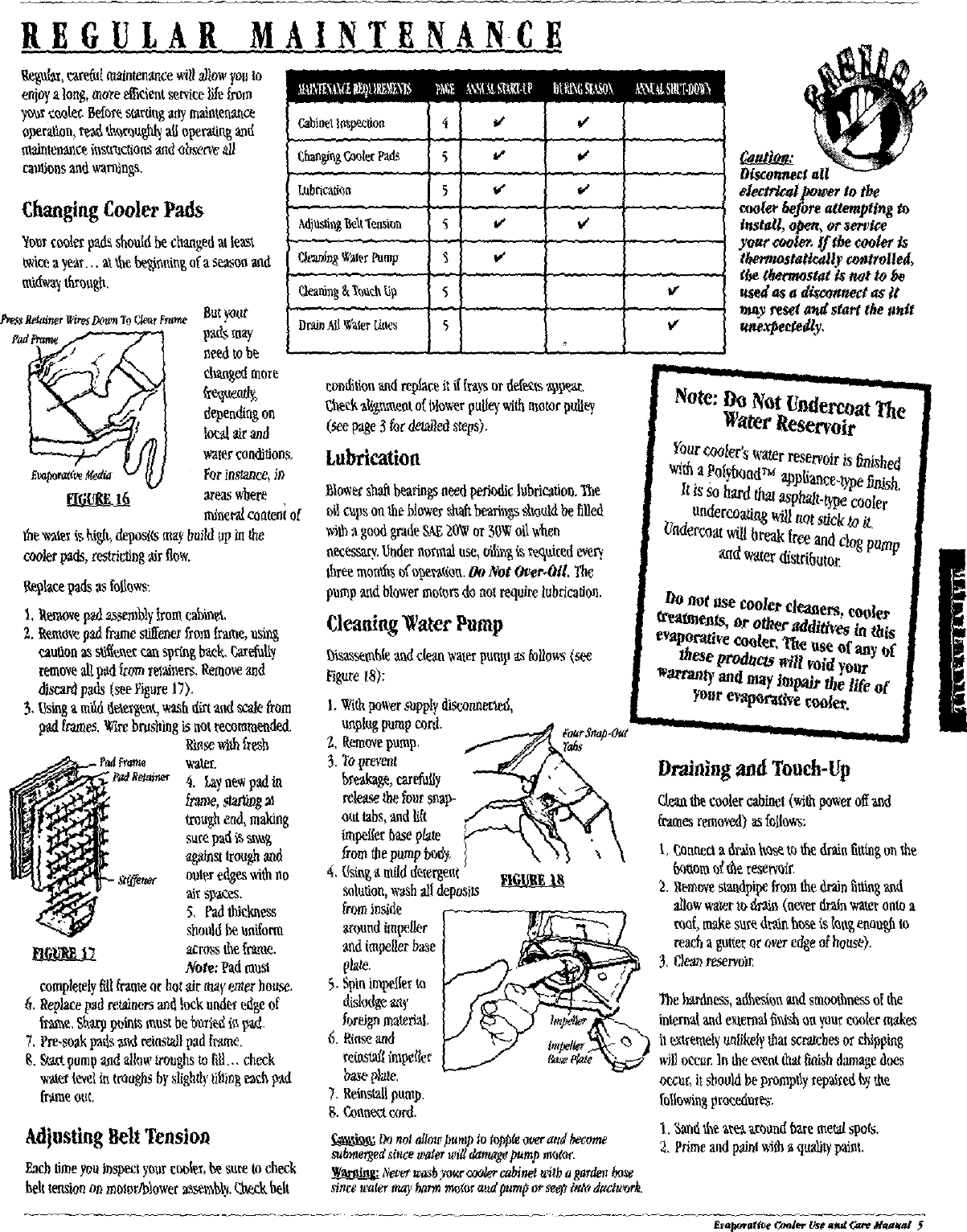 Page 5 of 8 - ADOBEAIR  Evaporative Cooler Manual L9070132