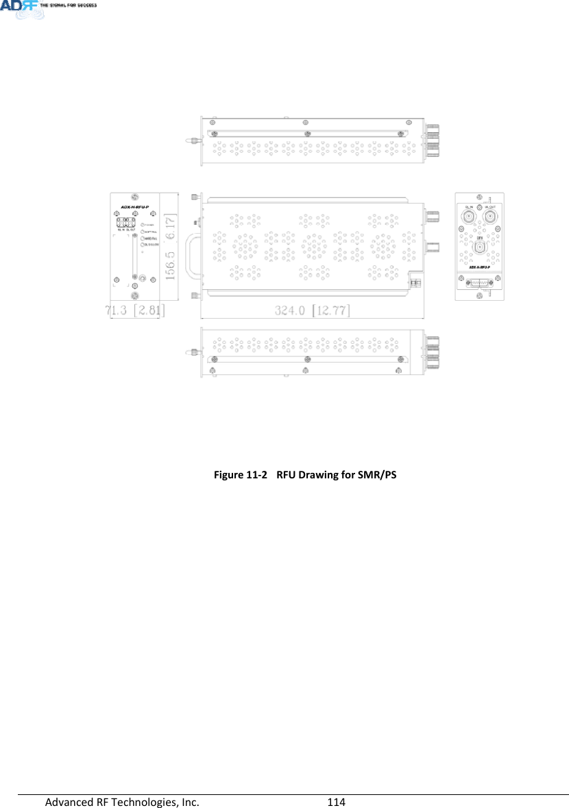 AdvancedRFTechnologies,Inc.  114Figure11‐2RFUDrawingforSMR/PS