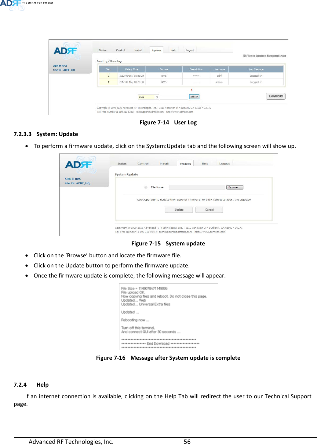 Page 56 of ADRF KOREA ADXV-R-25VUNA DAS (Distributed Antenna System) User Manual ADXV DAS