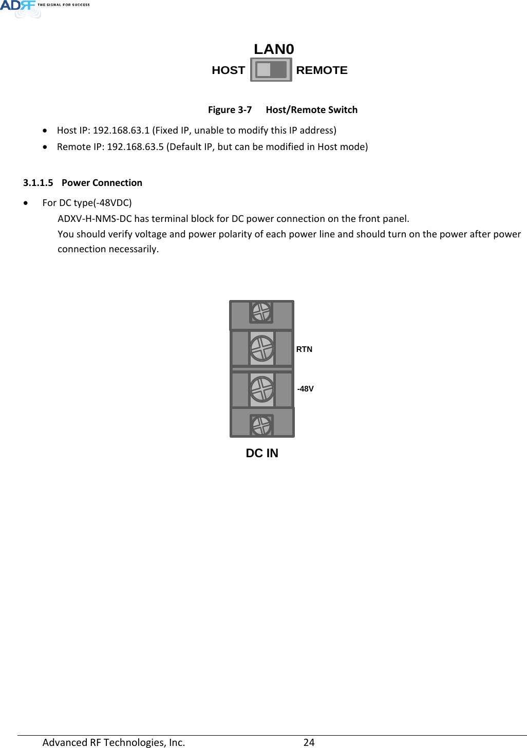 Page 24 of ADRF KOREA ADXV-R-336 DAS (Distributed Antenna System) User Manual ADXV DAS
