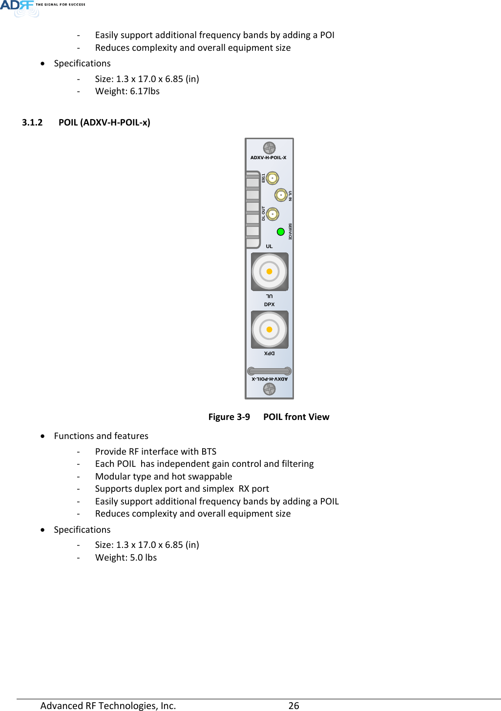 Page 26 of ADRF KOREA ADXV-R-336 DAS (Distributed Antenna System) User Manual ADXV DAS