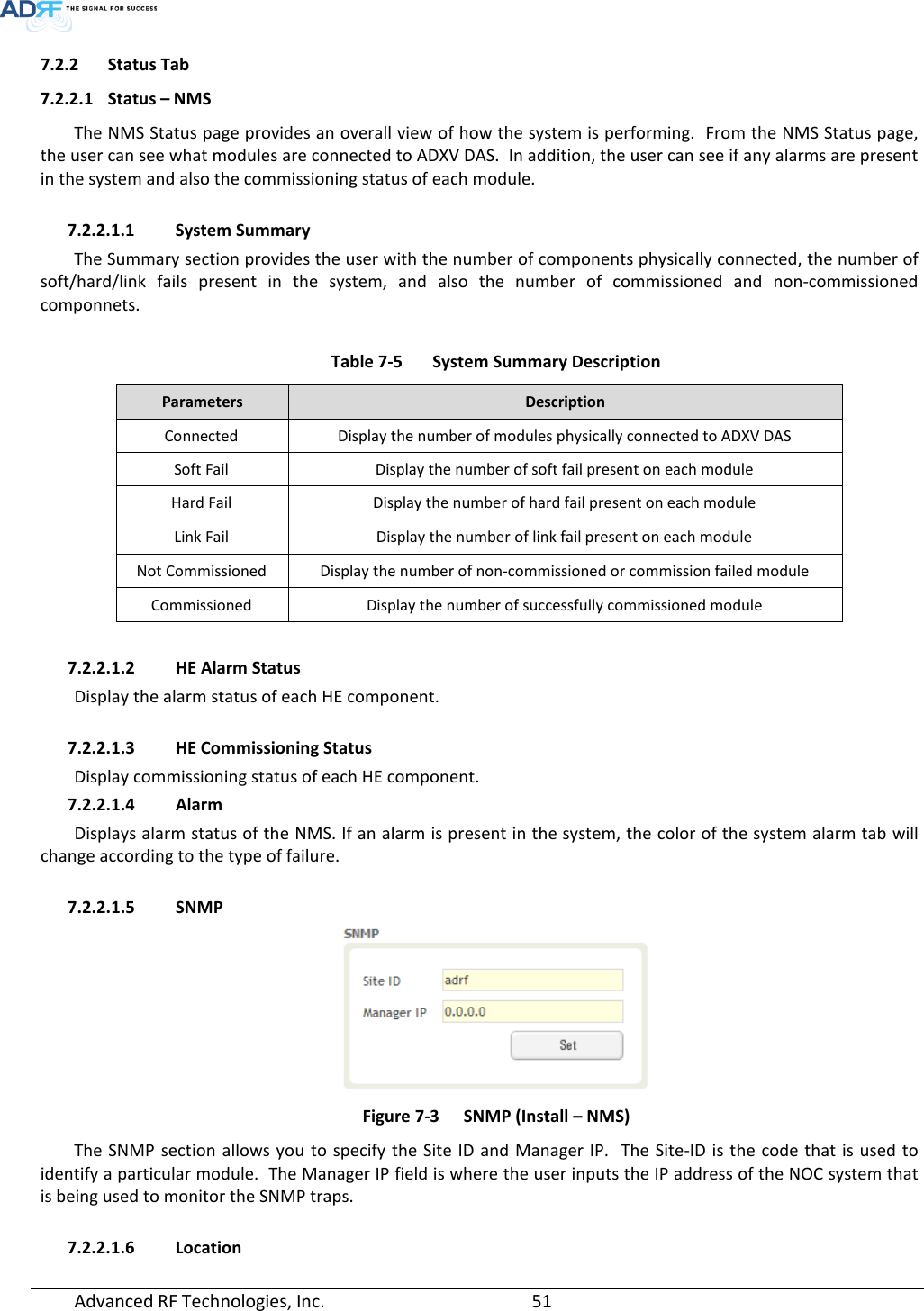 Page 51 of ADRF KOREA ADXV-R-336 DAS (Distributed Antenna System) User Manual ADXV DAS