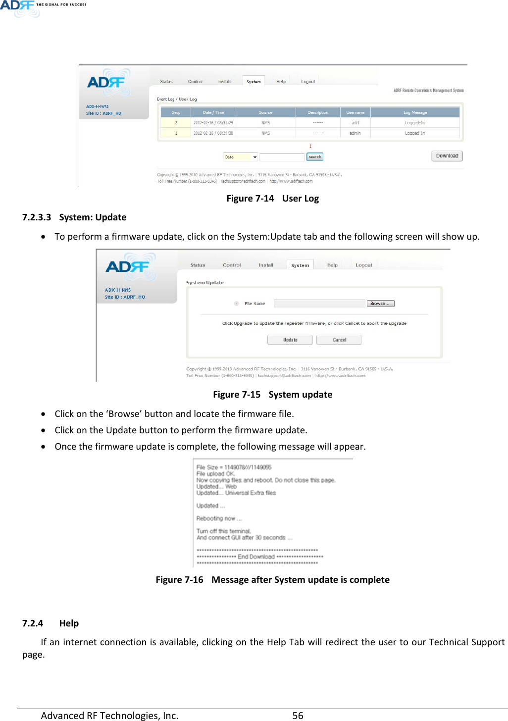 Page 56 of ADRF KOREA ADXV-R-336 DAS (Distributed Antenna System) User Manual ADXV DAS