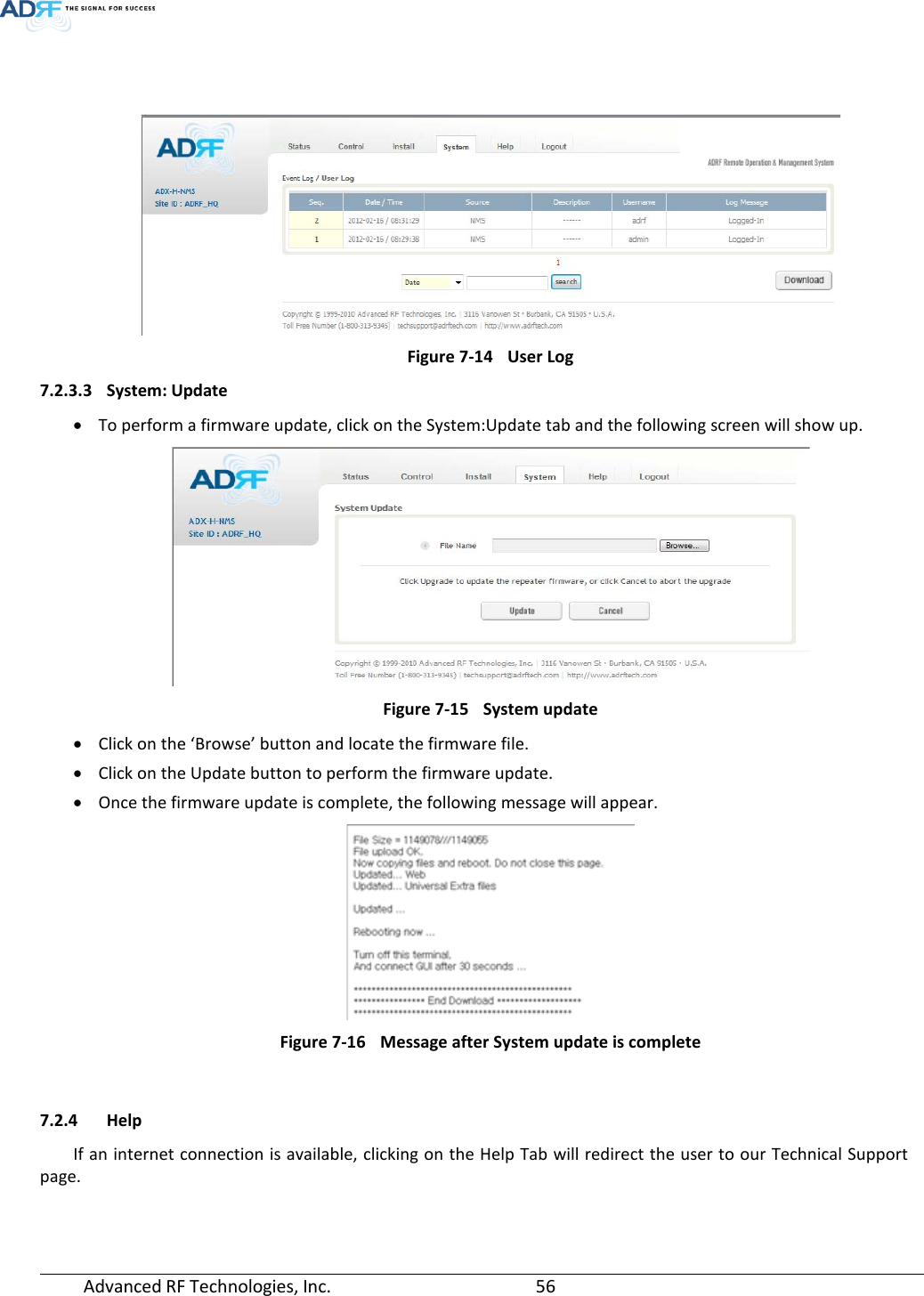 Page 56 of ADRF KOREA ADXV-R-37BT DAS (Distributed Antenna System) User Manual ADXV DAS