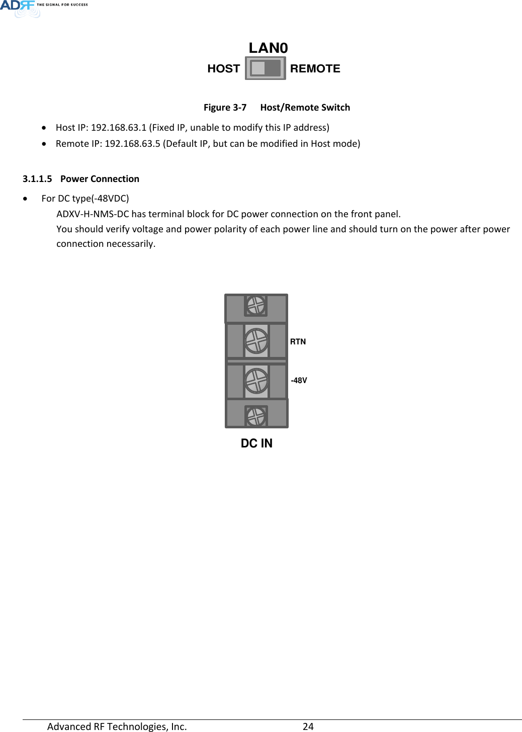 Page 24 of ADRF KOREA ADXV-R-78P-NA DAS (Distributed Antenna System) User Manual ADXV DAS