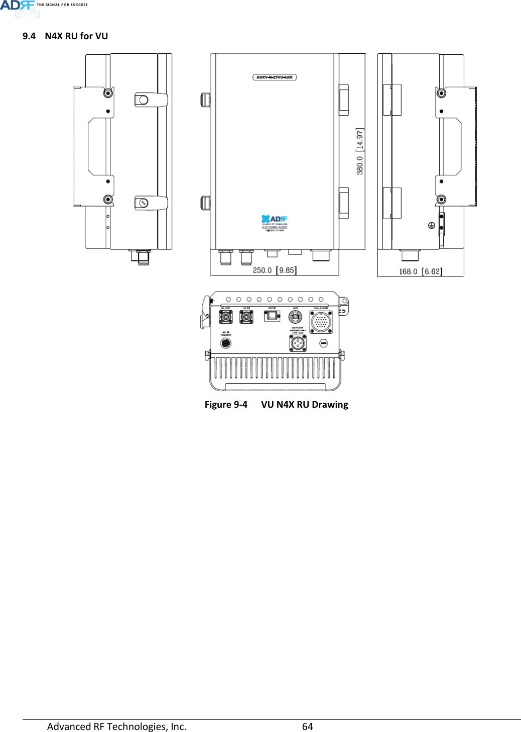 Page 64 of ADRF KOREA ADXV-R-78P-NA DAS (Distributed Antenna System) User Manual ADXV DAS