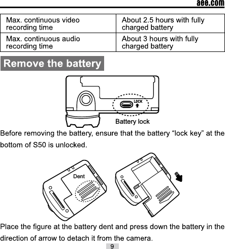 Battery lockDent