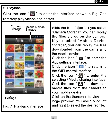 CameraStorage Mobile Device StorageSettings