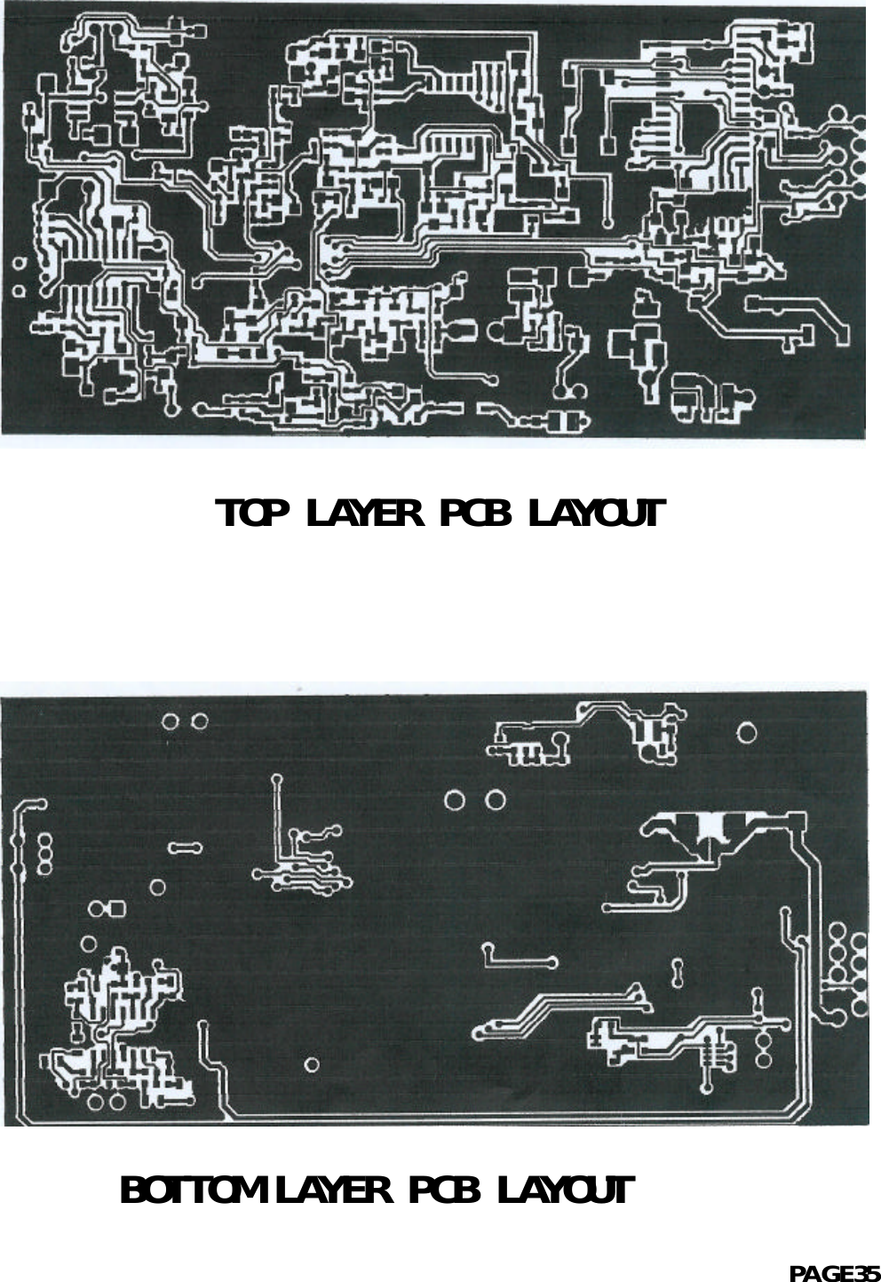                                TOP LAYER PCB LAYOUT                                BOTTOM LAYER PCB LAYOUT                                                            PAGE35