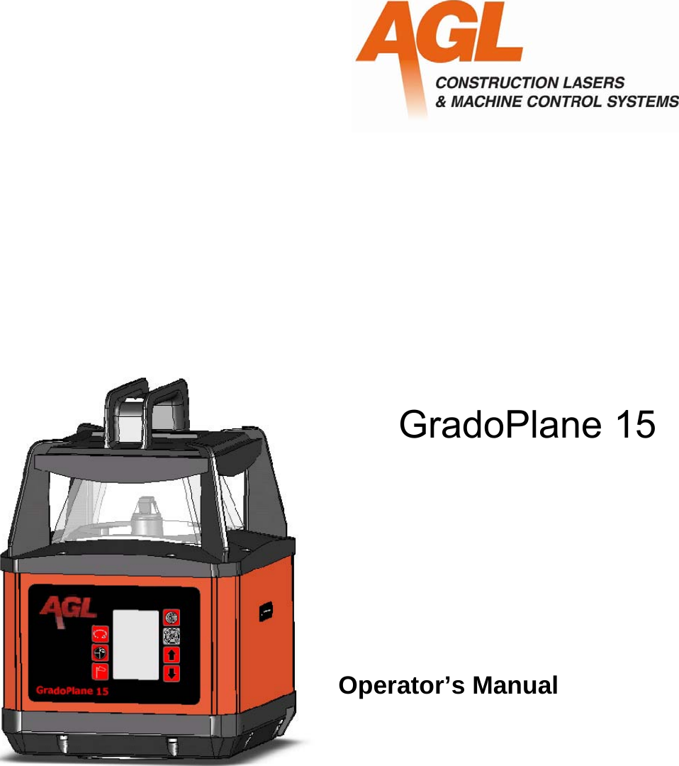      GradoPlane 15 Operator’s Manual 