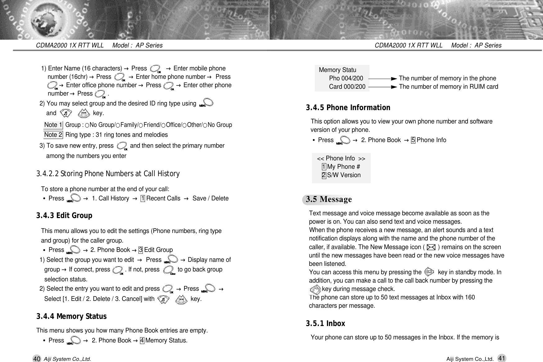 aiji-system-ap-100-fixed-wll-telephone-cdma-user-manual