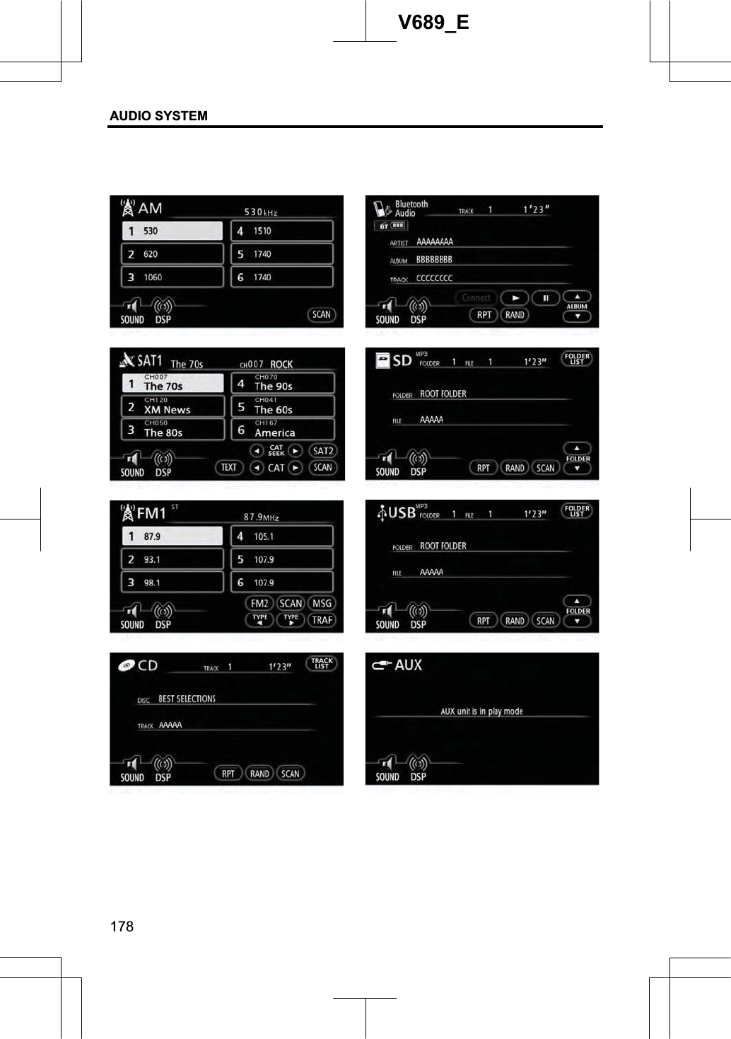 AUDIO SYSTEM 178V689_E 