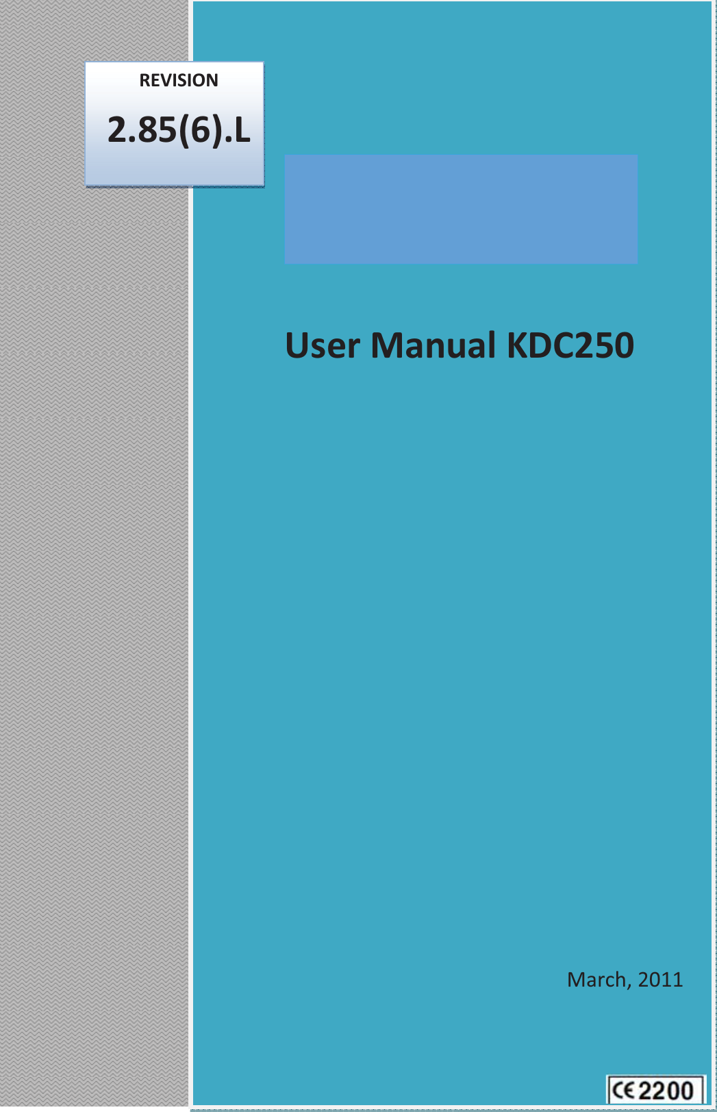 UserManualKDC250March,2011REVISION2.85(6).L