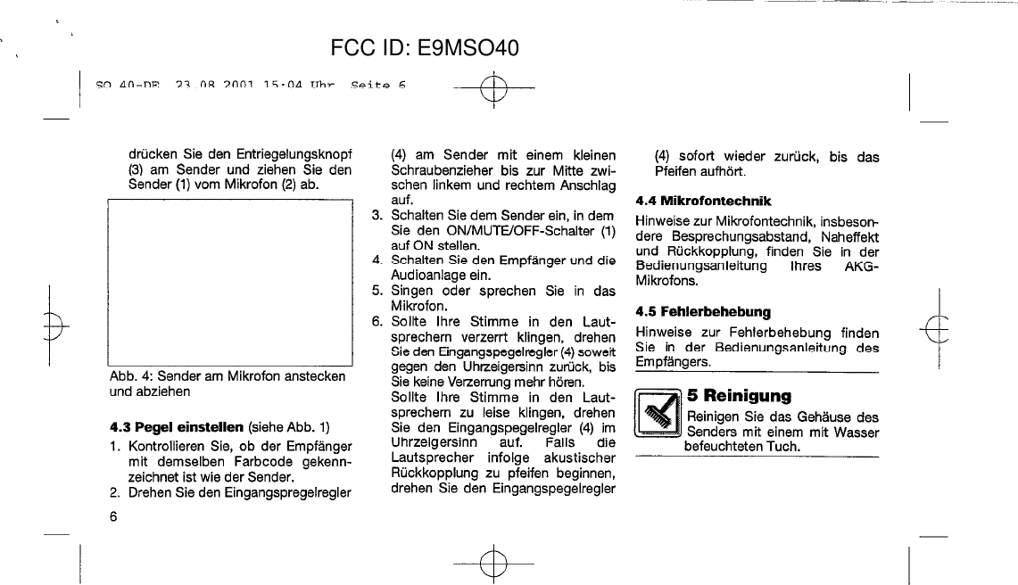 FCC ID: E9MSO40