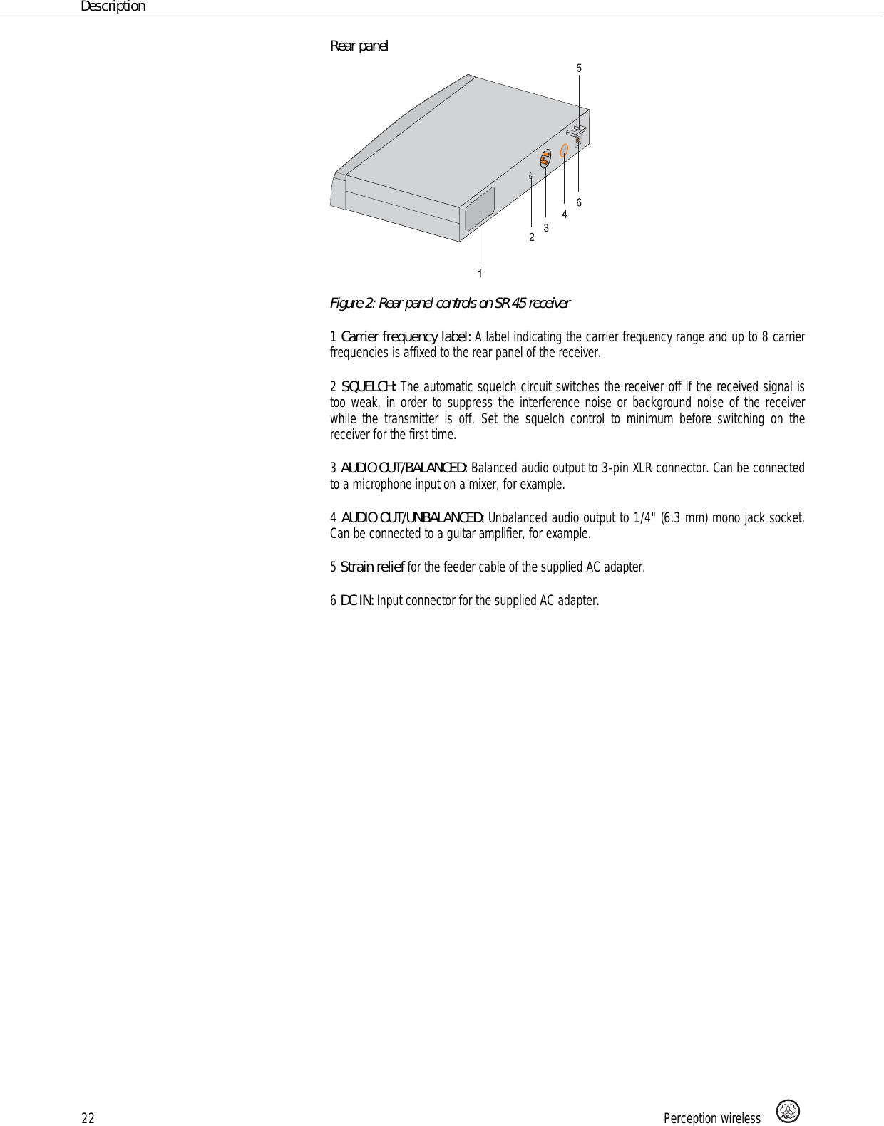 Page 22 of AKG Acoustics HT45U handheld wireless microphone transmitter User Manual 
