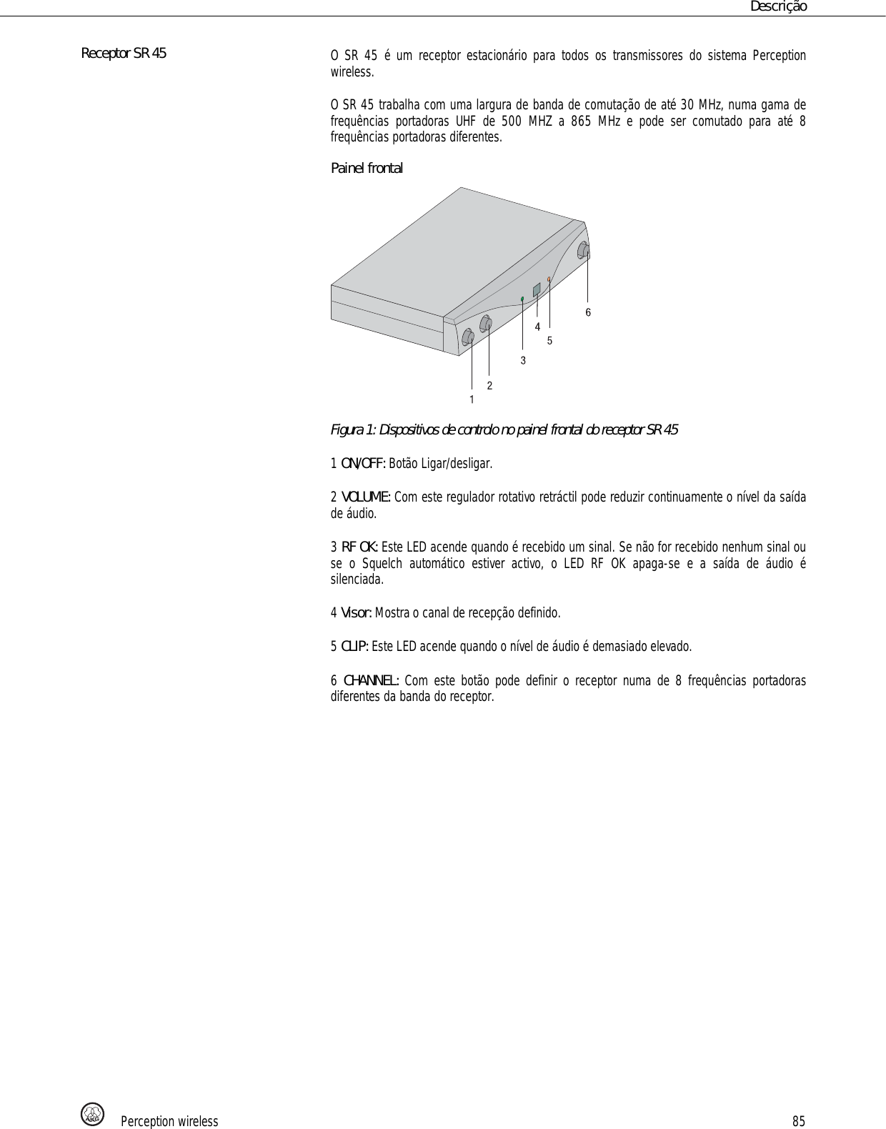 Page 85 of AKG Acoustics PT45 pocket transmitter for wireless microphones User Manual 