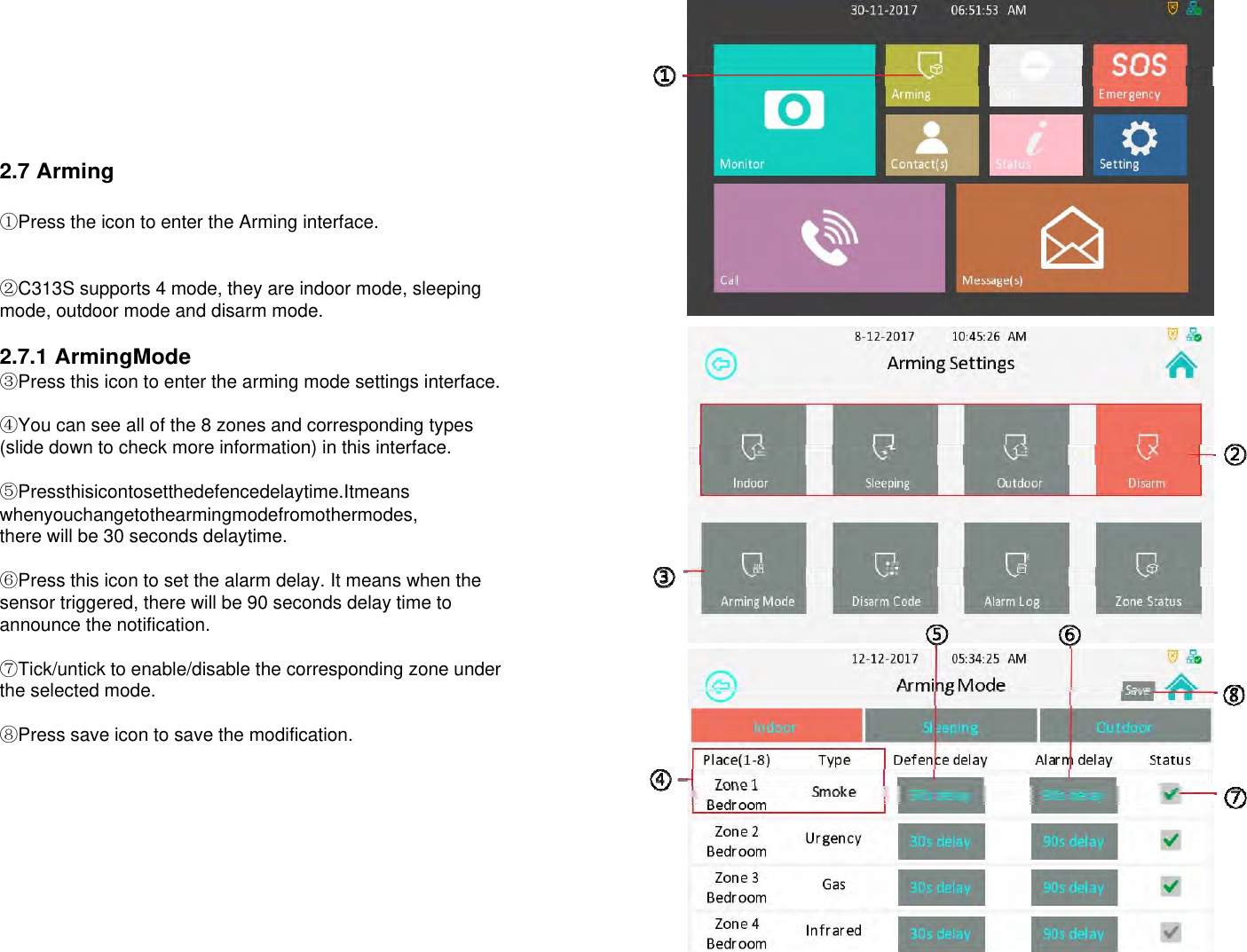 Page 17 of AKUVOX C313X Indoor Monitor User Manual x