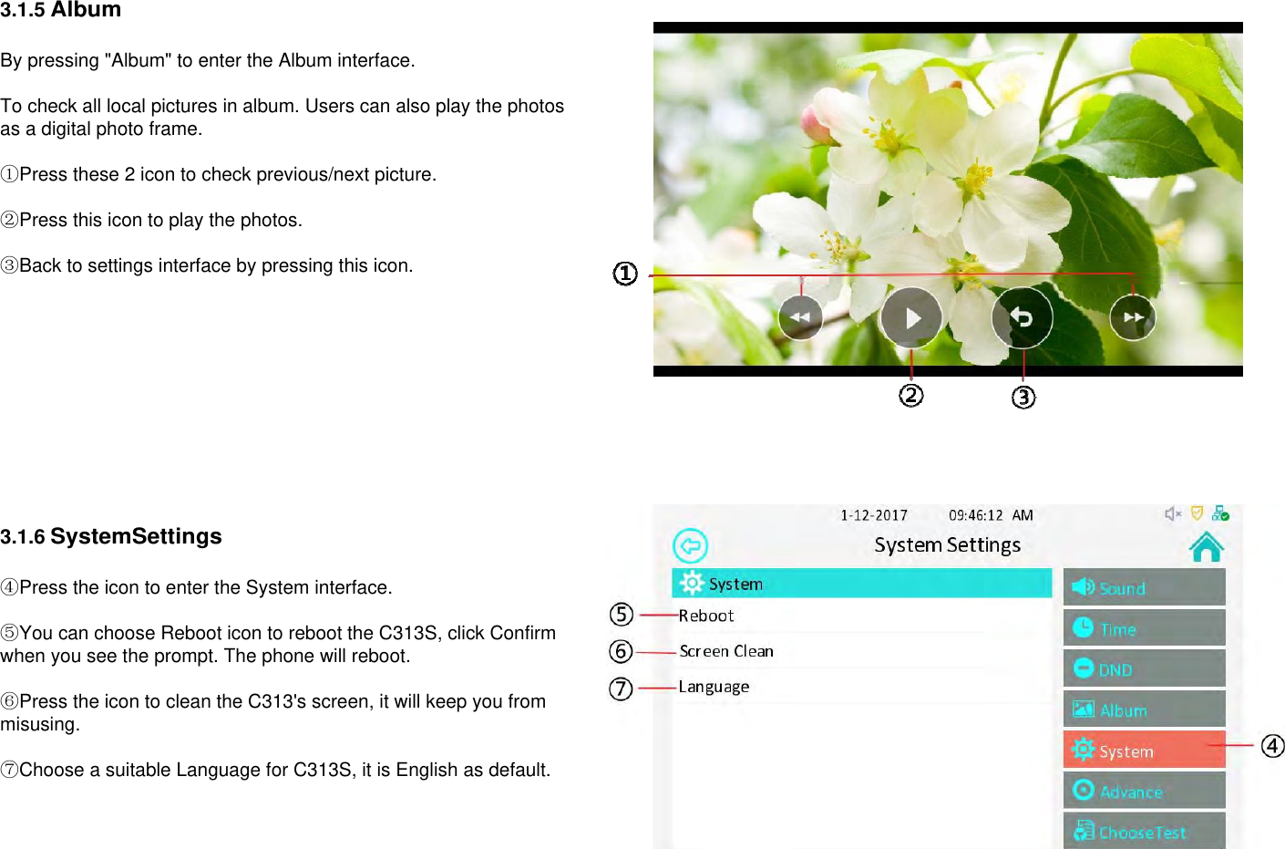 Page 22 of AKUVOX C313X Indoor Monitor User Manual x