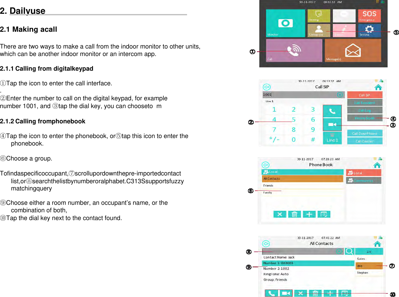 Page 4 of AKUVOX C313X Indoor Monitor User Manual x