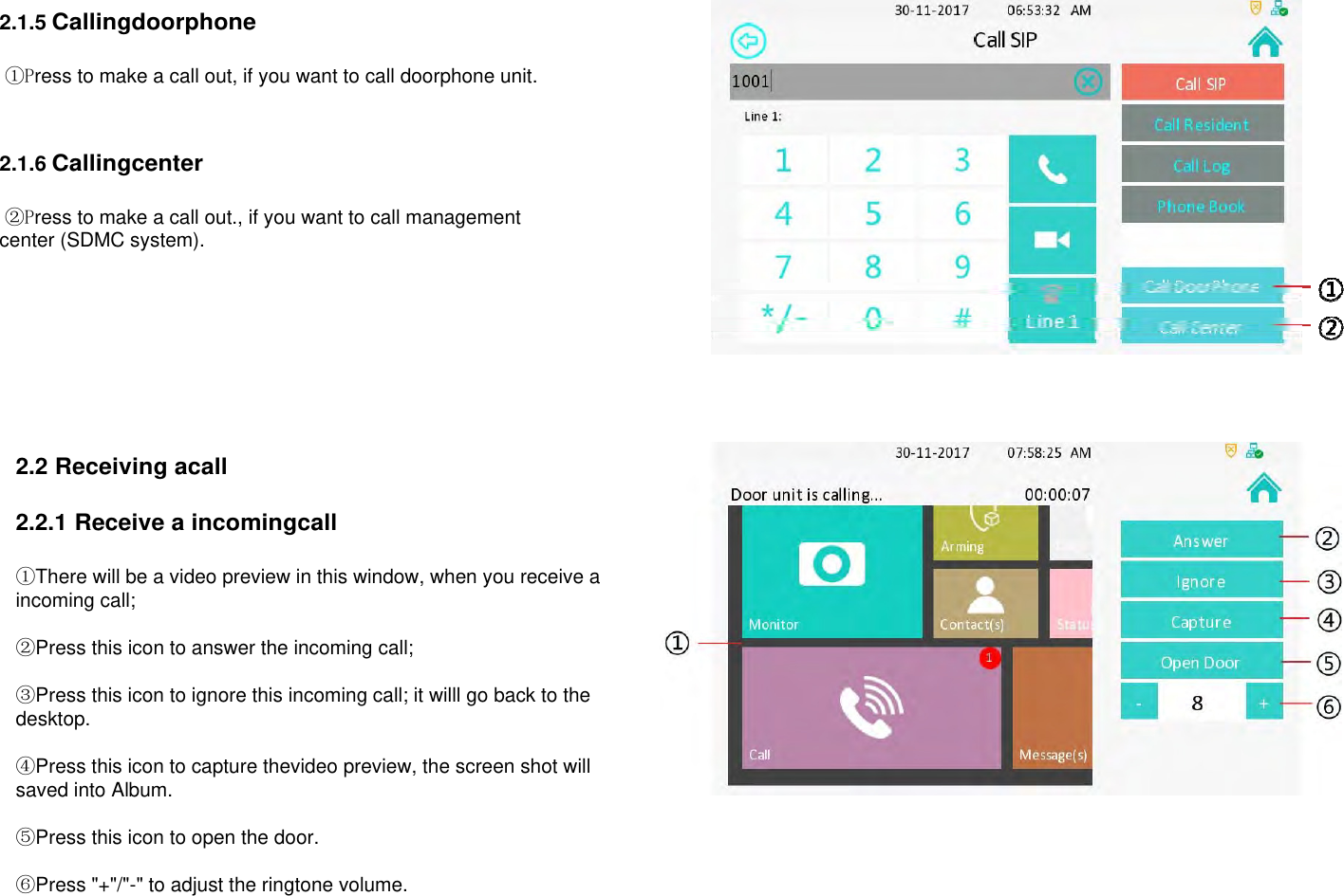 Page 6 of AKUVOX C313X Indoor Monitor User Manual x