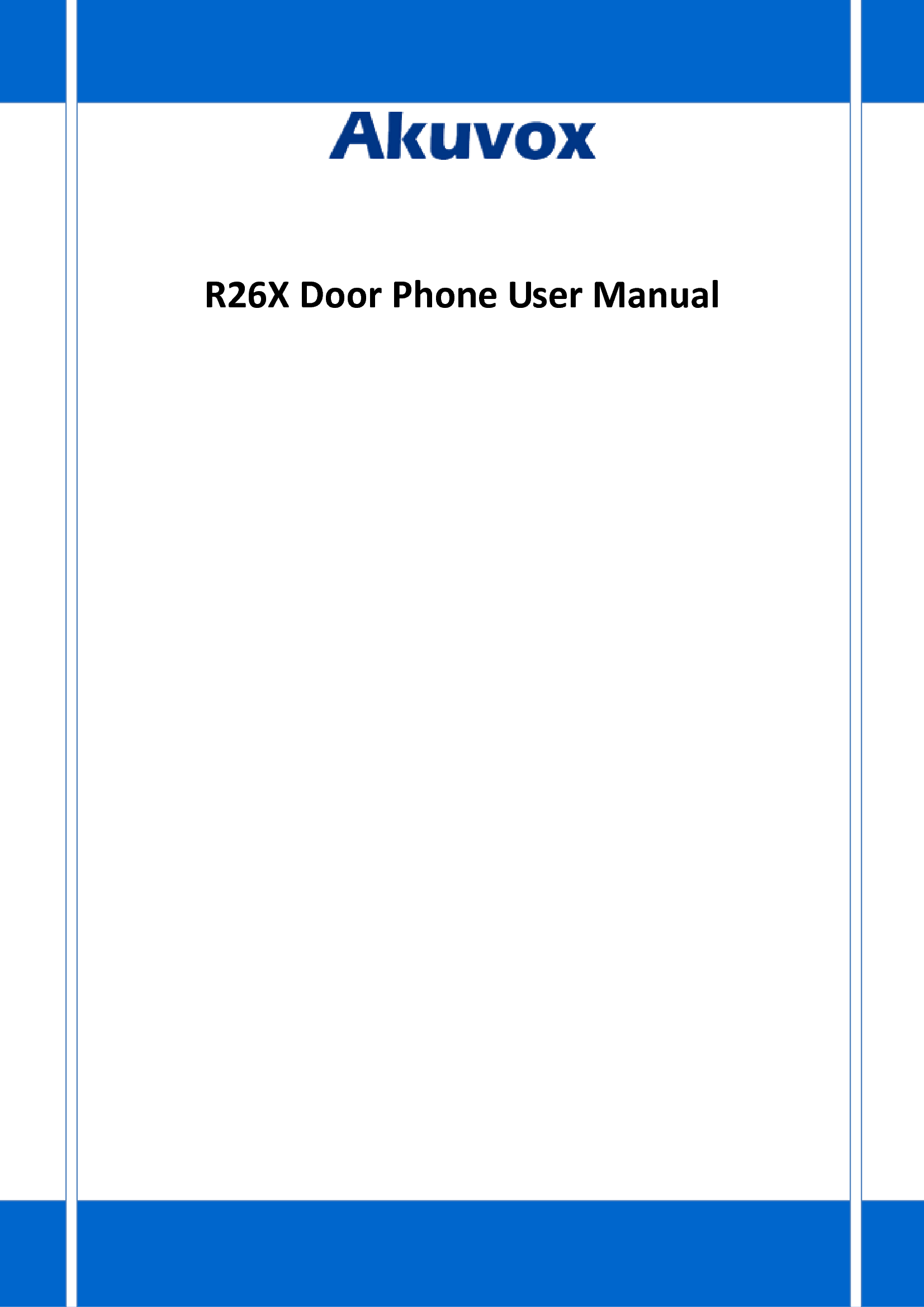 1R26XDoorPhoneUserManual