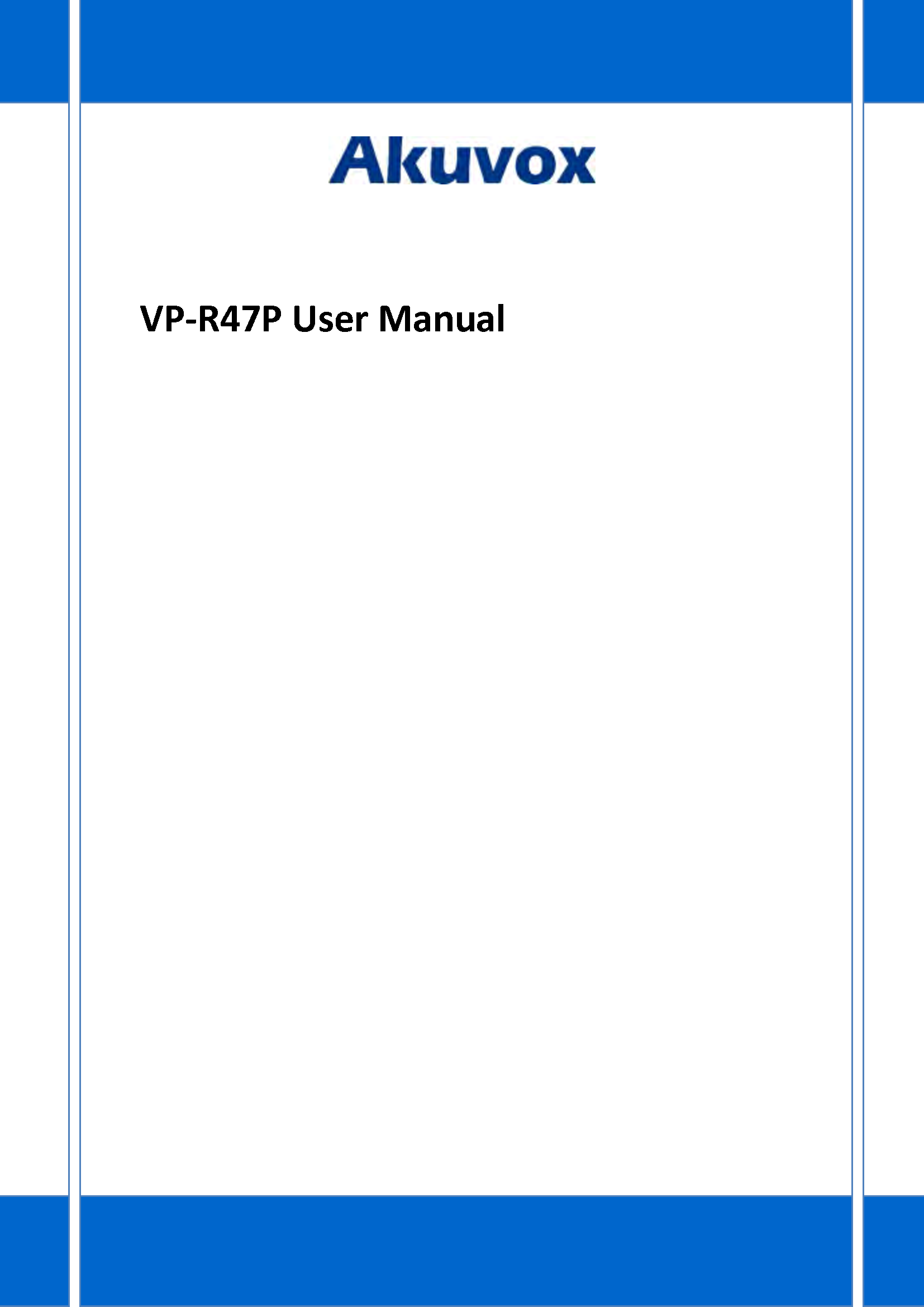 1VP-R47P User Manual