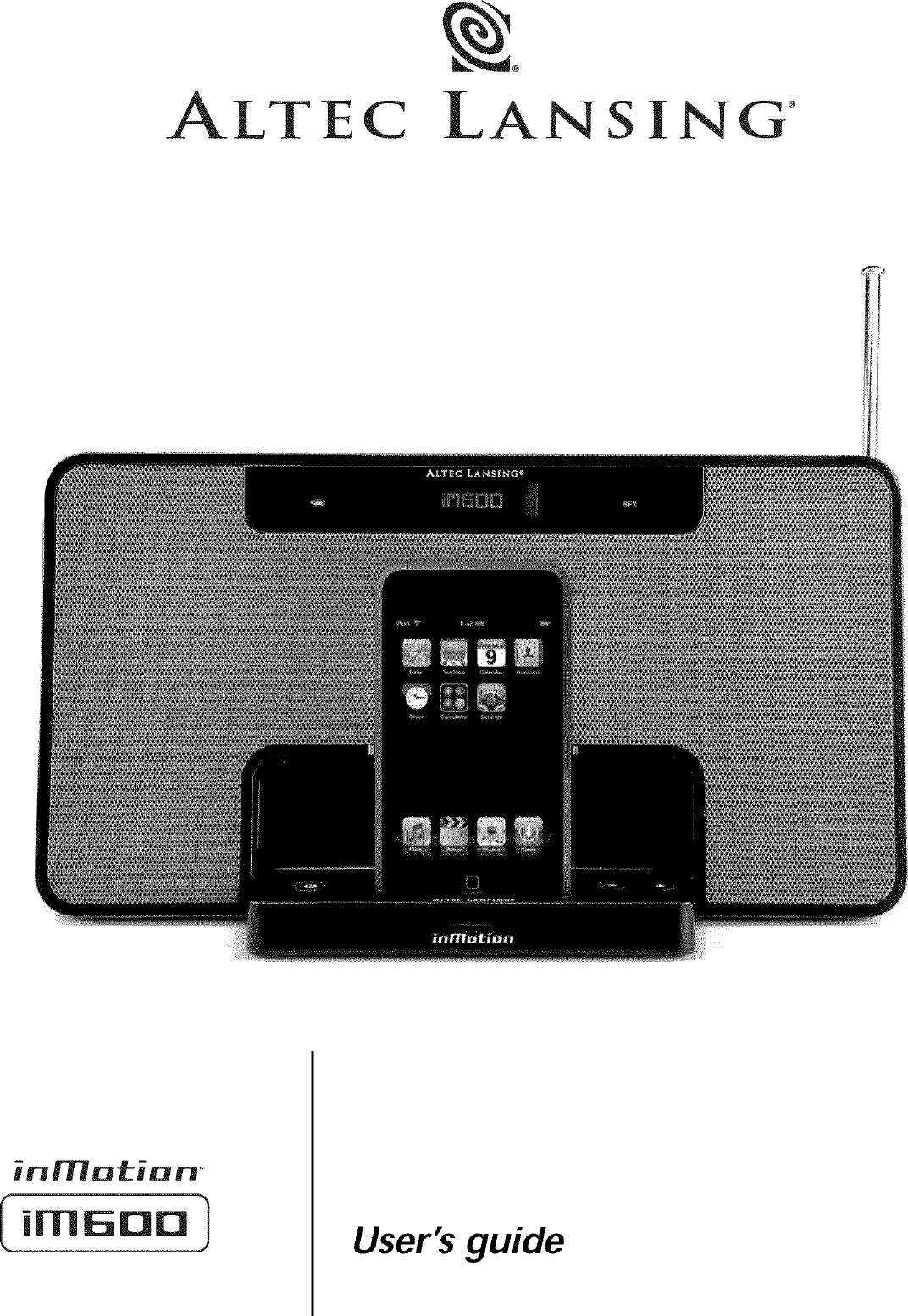 Page 1 of 8 - ALTEC LANSING Speakers Manual L0806638
