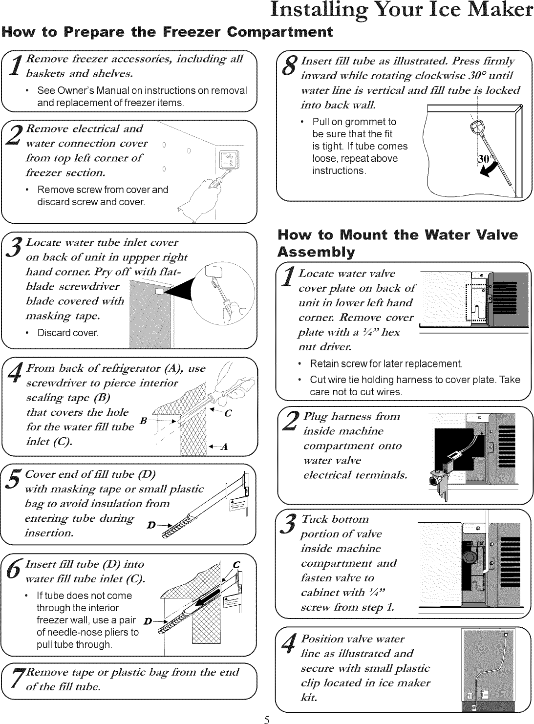 Page 5 of 10 - AMANA  Ice Maker Kits Manual L1003084