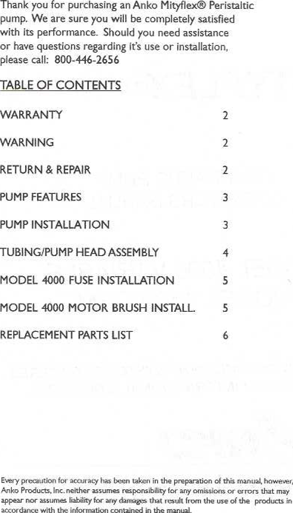 Page 2 of 7 - ANKO 4000 Variable M4000 &M4500-1 User Manual  To The 5b2a4f82-ce10-470d-af3b-c38f65c4c2be