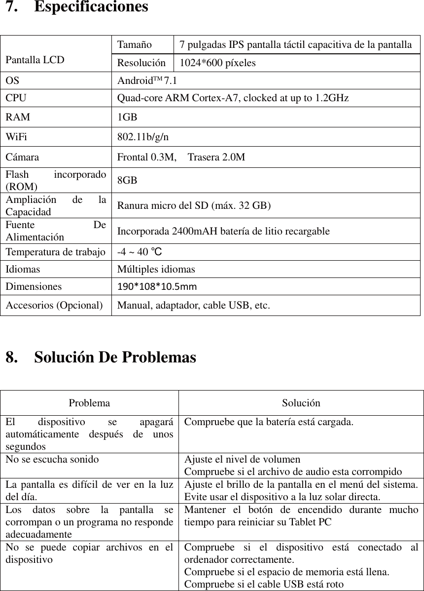 Page 17 of AOC A741 Tablet PC User Manual User  Manual