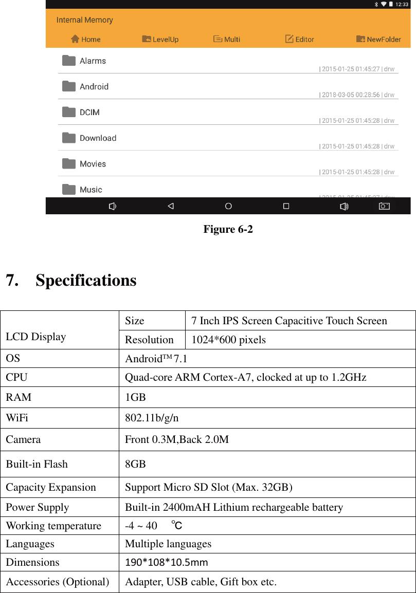 Page 34 of AOC A741 Tablet PC User Manual User  Manual