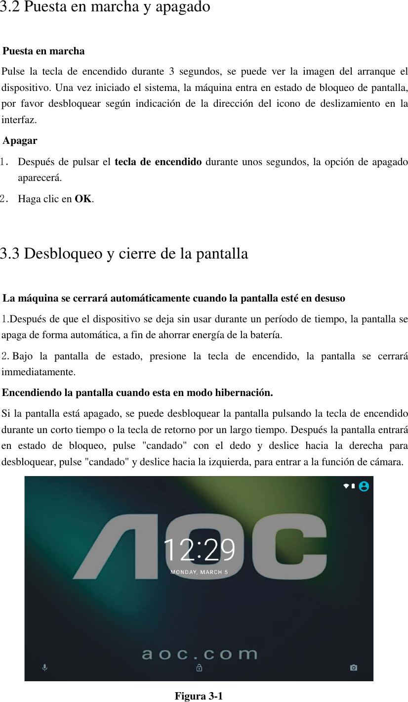 Page 6 of AOC A741 Tablet PC User Manual User  Manual