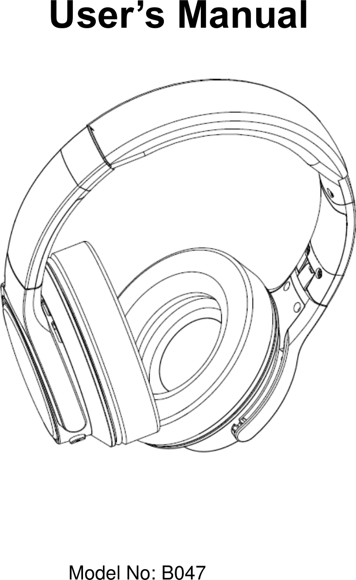 Page 1 of AONI ELECTRONIC A8B047 Bluetooth Headphone User Manual Users manual