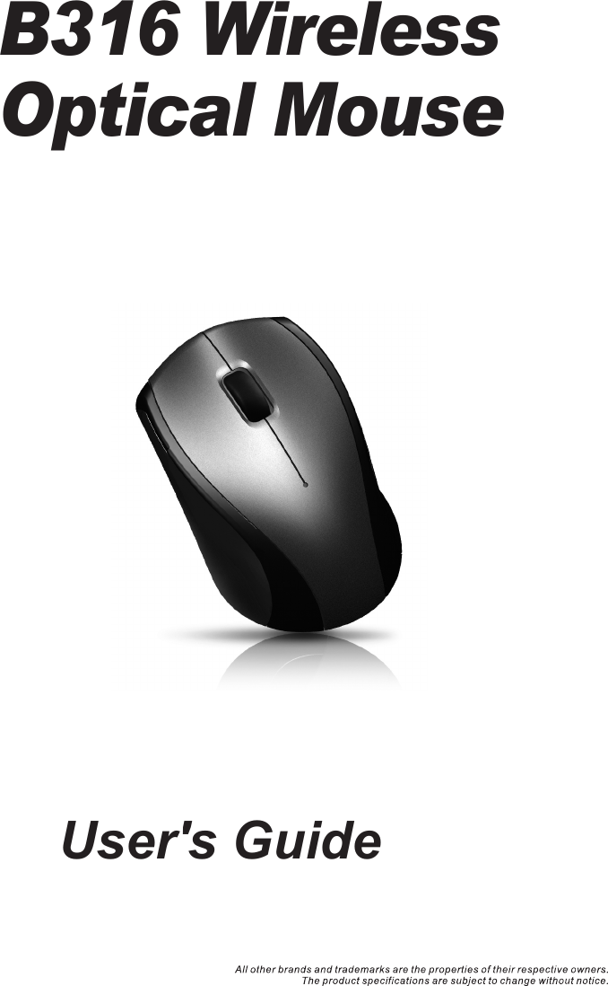 User&apos;s GuideB316 Wireless Optical Mouse