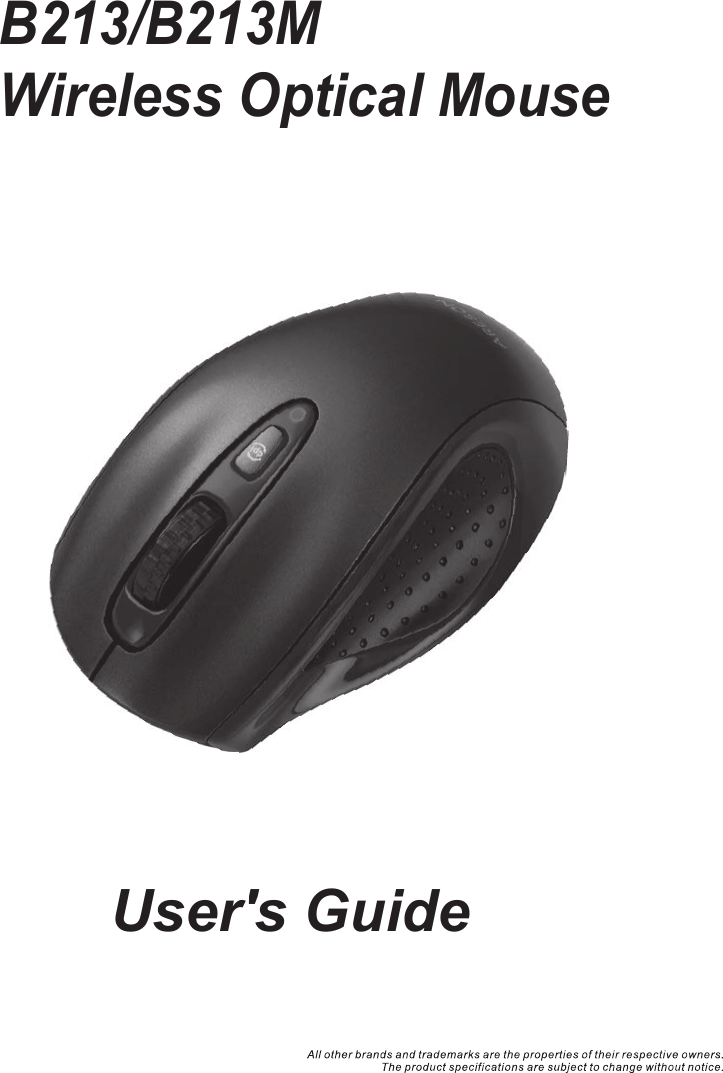 User&apos;s GuideB213/B213MWireless Optical Mouse