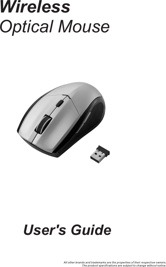 User&apos;s GuideWirelessOptical Mouse  