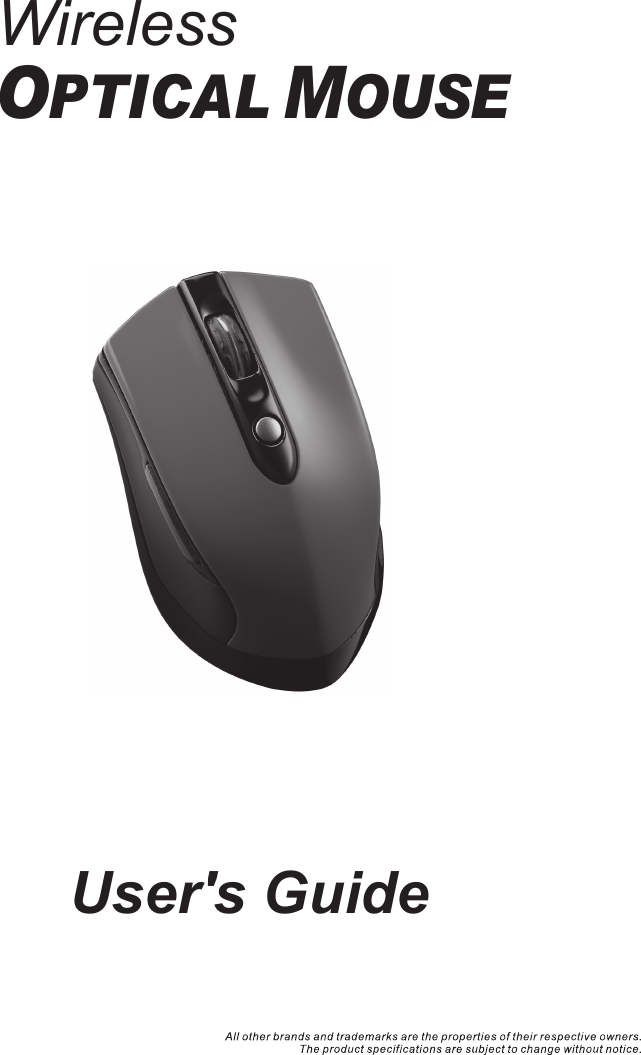 WirelessOPTICAL MOUSE   User&apos;s Guide