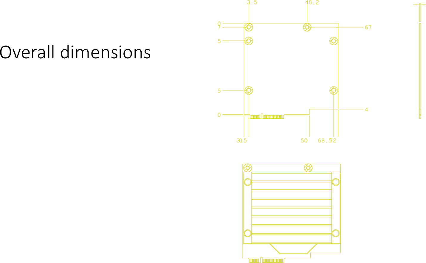 Overall dimensions