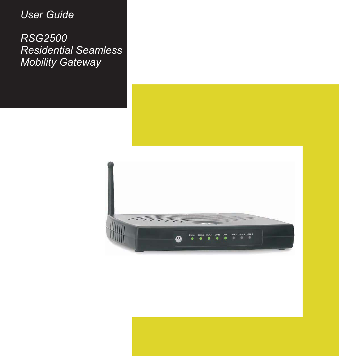 User  GuideRSG2500Residential  SeamlessMobility  Gateway