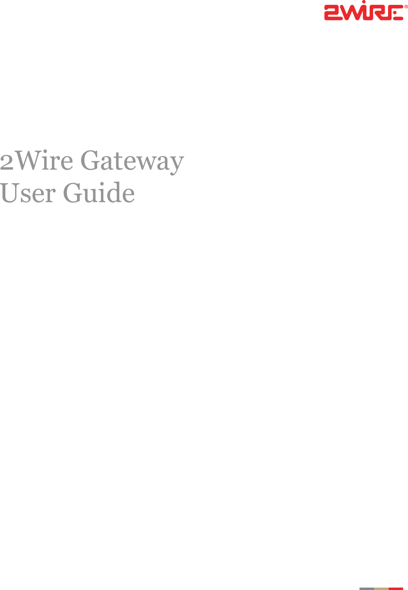 2Wire GatewayUser Guide