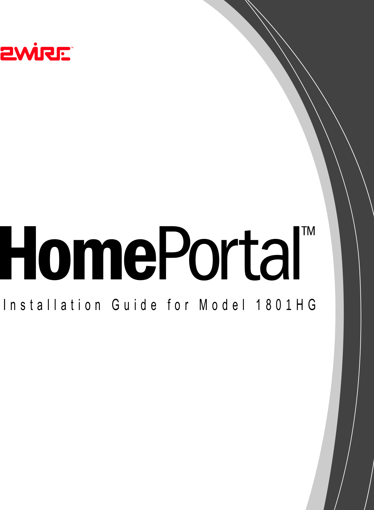 Installation Guide for Model 1801HG