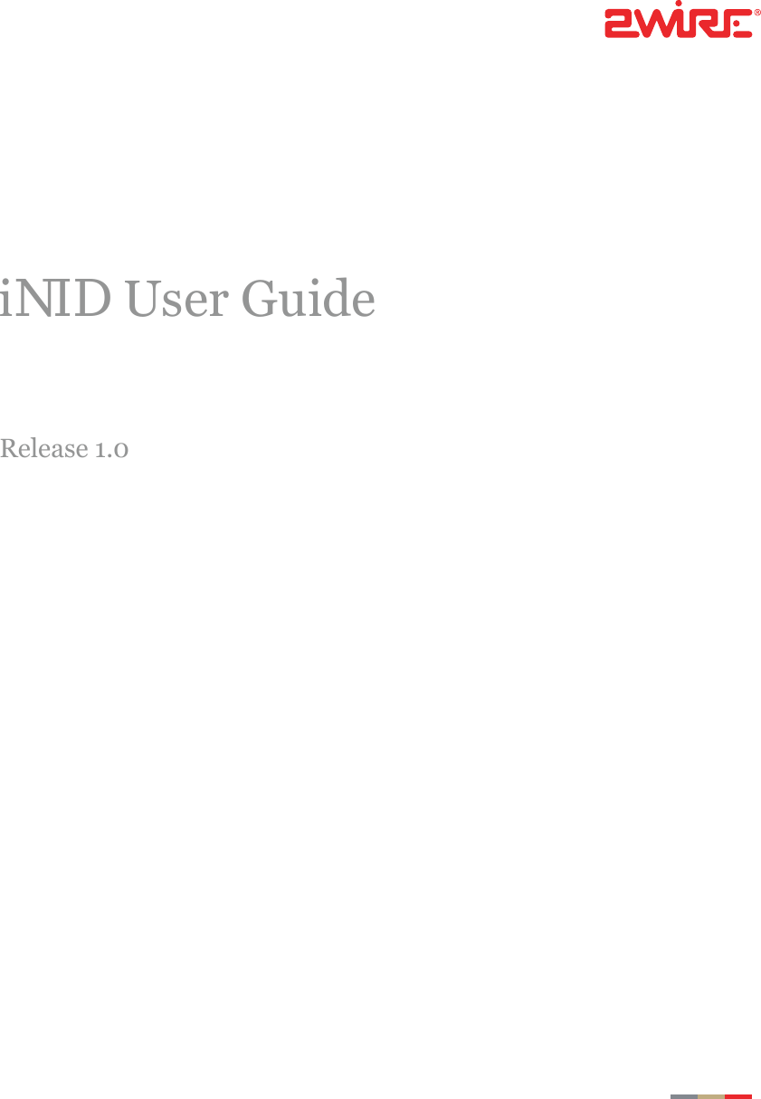 Release 1.0iNID User Guide