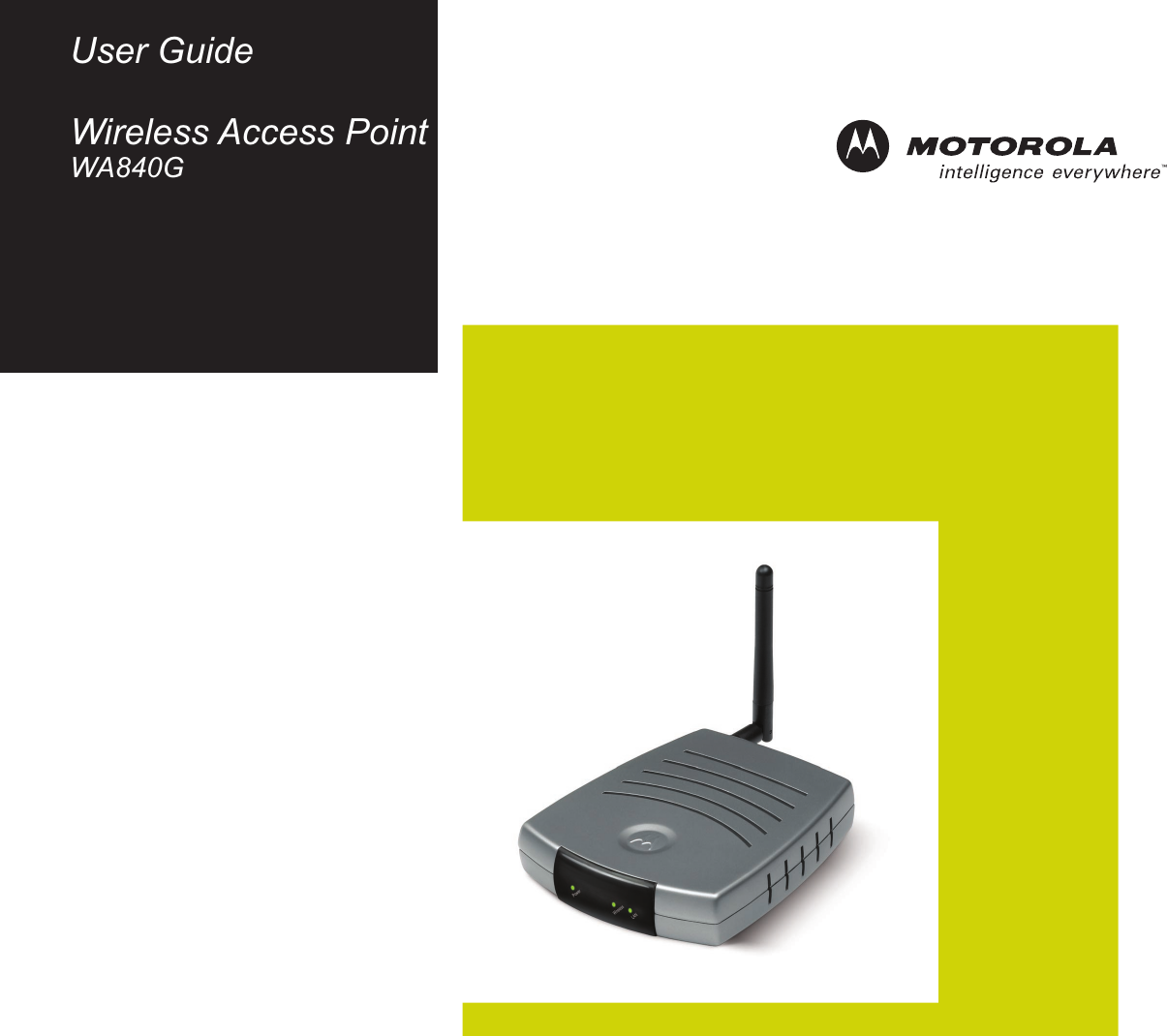 User GuideWireless Access PointWA840G
