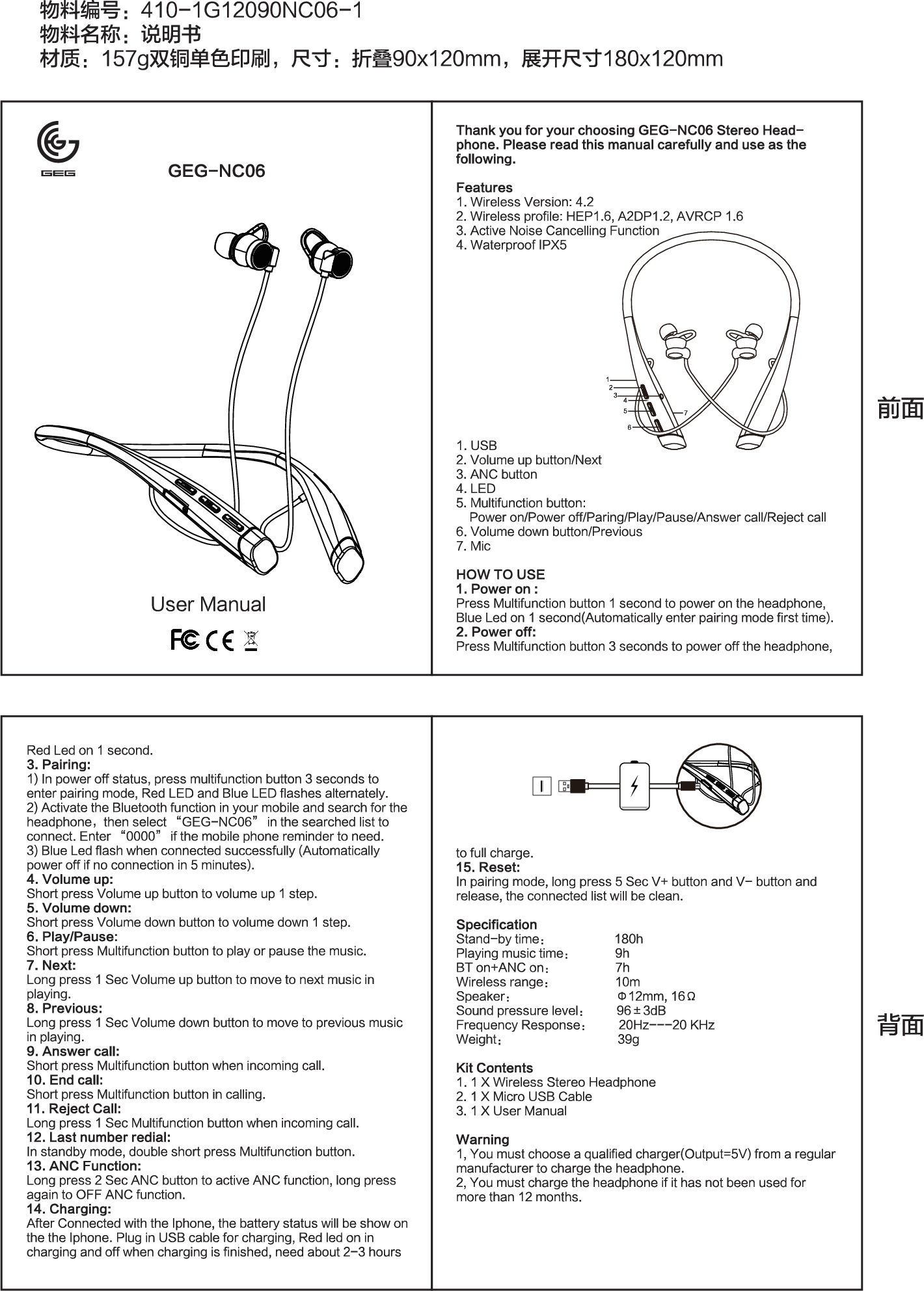 Nc06 ASKA ELECTRONICS NC06 Wireless headsets User Manual